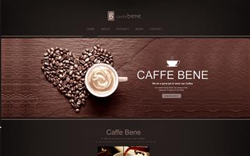 自貢黑羽網(wǎng)絡(luò)網(wǎng)頁制作案例-caffe bene